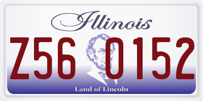 IL license plate Z560152