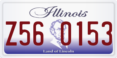 IL license plate Z560153