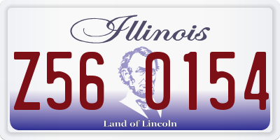 IL license plate Z560154