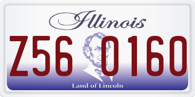 IL license plate Z560160