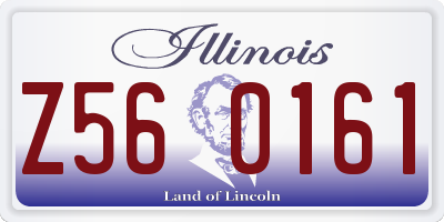 IL license plate Z560161