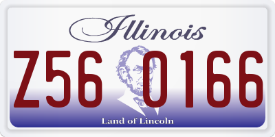 IL license plate Z560166