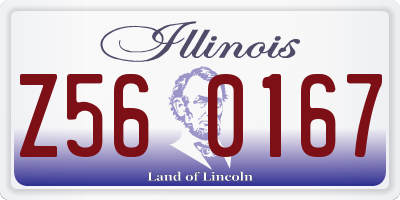 IL license plate Z560167