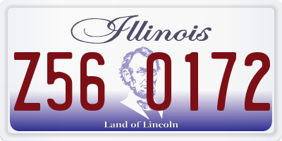 IL license plate Z560172