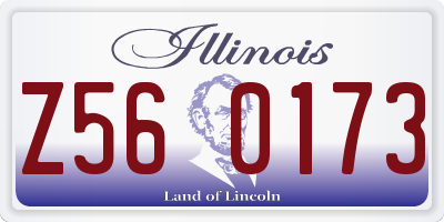 IL license plate Z560173