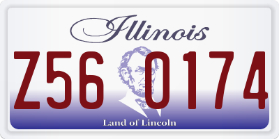 IL license plate Z560174