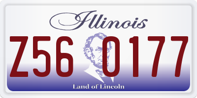 IL license plate Z560177