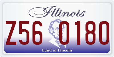 IL license plate Z560180