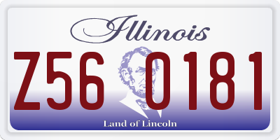 IL license plate Z560181