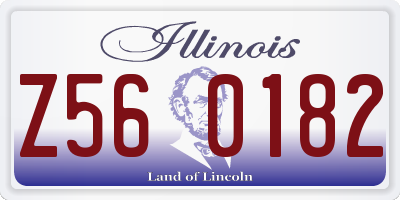 IL license plate Z560182