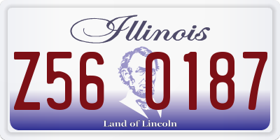 IL license plate Z560187