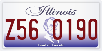 IL license plate Z560190