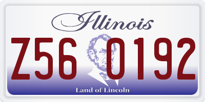 IL license plate Z560192