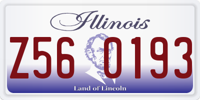 IL license plate Z560193