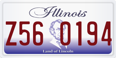 IL license plate Z560194