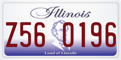 IL license plate Z560196
