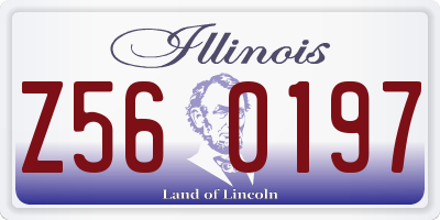 IL license plate Z560197
