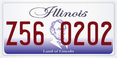 IL license plate Z560202