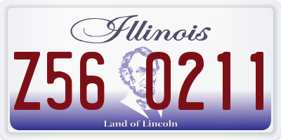 IL license plate Z560211