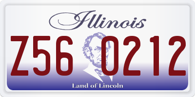 IL license plate Z560212