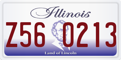 IL license plate Z560213