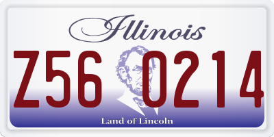 IL license plate Z560214