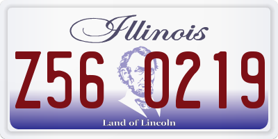 IL license plate Z560219