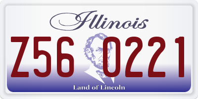 IL license plate Z560221