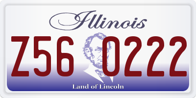 IL license plate Z560222