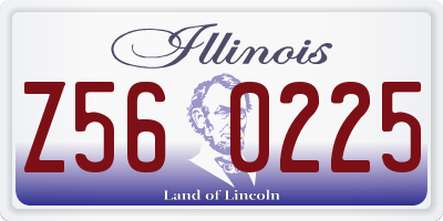 IL license plate Z560225
