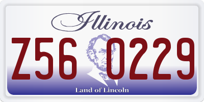 IL license plate Z560229