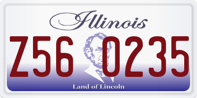 IL license plate Z560235