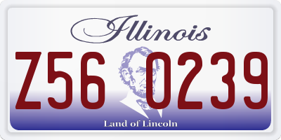 IL license plate Z560239