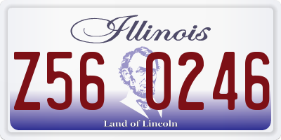 IL license plate Z560246