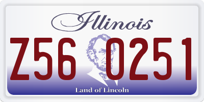 IL license plate Z560251