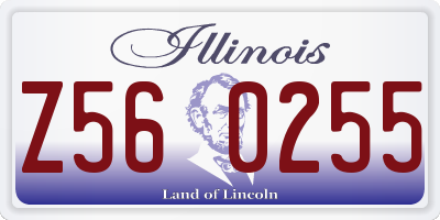 IL license plate Z560255
