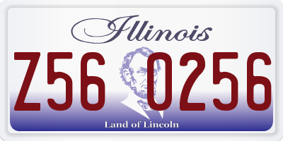 IL license plate Z560256