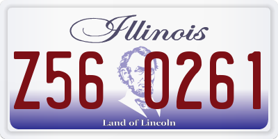 IL license plate Z560261