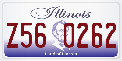 IL license plate Z560262