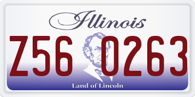 IL license plate Z560263