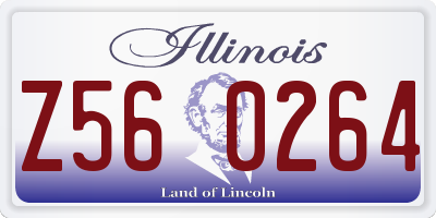IL license plate Z560264