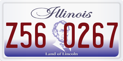 IL license plate Z560267