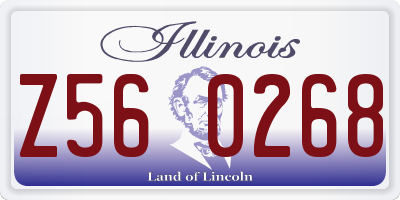 IL license plate Z560268