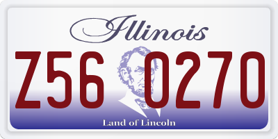 IL license plate Z560270