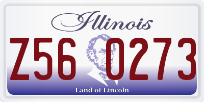 IL license plate Z560273