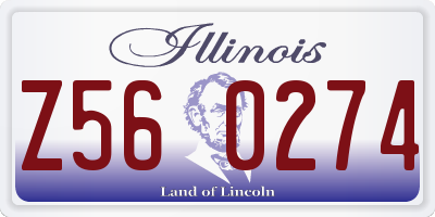 IL license plate Z560274