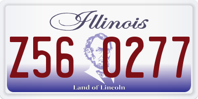 IL license plate Z560277