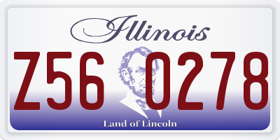 IL license plate Z560278