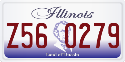 IL license plate Z560279