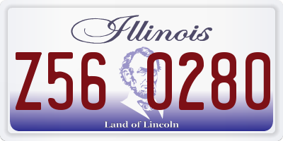 IL license plate Z560280